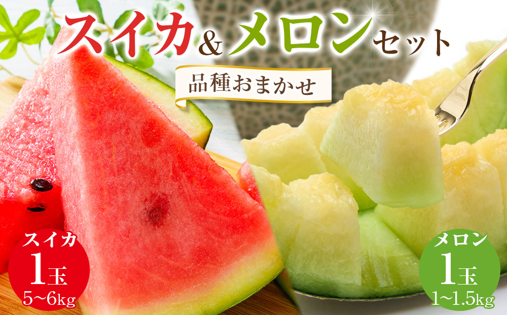 【ポイント交換専用】252.【先行予約】【品種はおまかせ】スイカ(5～6kg×1玉)＋メロン(1～1.5kg前後×1玉)セット鳥取県産◇ ≪すいか 果物 フルーツ くだもの 鳥取県北栄町≫ ※6月上旬～7月下旬頃に順次発送予定（こちらの返礼品は、大栄西瓜ではありません）