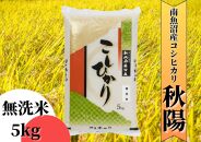 【令和7年産 新米予約】南魚沼産コシヒカリ「秋陽」（無洗米5kg）新潟県の特A地区南魚沼市の美味しいお米【2025年（令和7年）10月上旬より順次発送予定】【米 お米 こしひかり 南魚沼 米 無洗米 こめ 新潟 米】