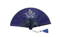 徳島伝統工芸 阿波藍染 扇子【桔梗】