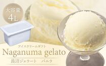 長沼ジェラート（バニラ）4000ml 大容量４L アイスクリームギフト 【 アイス アイスクリーム ジェラート 人気 北海道 ランキング アイスキャンディー アイスクリームセット セット スイーツ お菓子 洋菓子 デザート デザートカップ デザート詰め合わせ デザートアイス 詰合せ 詰め合わせ 】