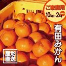 【訳あり】有田みかん 10kg＋2kg 保証分 2S～3Lサイズ混合