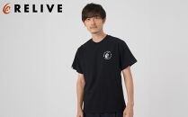 【数量限定】リライブシャツプレミアム/コットン/ロゴ有/ブラック（LLサイズ）【ファッション 服 Tシャツ カットソー 衣料 トップス 人気 女 男 スポーツ ゴルフ ウェア アウトドア 仙台市 リラックス カジュアル シンプル トレンド 春 夏 秋 冬 メンズ レディース ユニセックス】