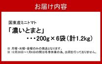 国東産ミニトマト「濃いとまと」1.2kg 小分け 200g×6袋_2363R