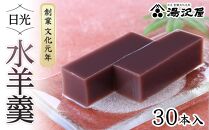 日光水羊羹30本入｜ 日光 創業文化元年 湯沢屋 ようかん 老舗 特産品
