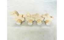 なかよしアヒルの親子 ／ 木工 玩具 おもちゃ 埼玉県