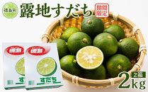 【期間限定】露地すだち 2箱（2kg）