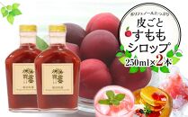 皮ごとすももシロップ 2本（250ml×2)【フルーツ シロップ すもも スモモ 香川県 さぬき市】