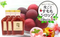 皮ごとすももシロップ 3本（250ml×3)【フルーツ シロップ すもも スモモ 香川県 さぬき市】