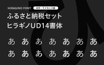 【ヒラギノフォント】ふるさと納税セット ヒラギノUD14書体（ライセンス版）SCREEN