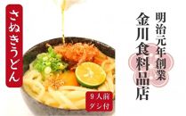 二段熟成半生さぬきうどん 9人前(300g×3袋) めんつゆ付き(鎌田醤油) 【うどん 麺 めん 饂飩 熟成 半生 半生うどん 醤油 めんつゆ めんつゆつき さぬき】