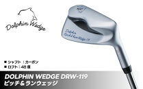 ゴルフクラブ ドルフィンウェッジ DPW-119 ピッチ&ラン ウェッジ ロフト角48度【クラブ長さ：34インチ】カーボンシャフト ゴルフ キャスコ kasco