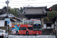 「乗り降り自由！京都の主要な観光地を巡る周遊パス」スカイホップバス（Sky Hop Bus）小人2日券