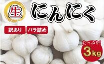 【5月上旬頃～発送】【訳あり】国産 にんにく ニンニク 薬味 生にんにく ３kg