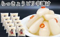 ふぞろいらっきょうピリ辛漬け 190gｘ10袋【低温熟成 無添加】