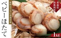 【ふるさと納税】冷凍ベビーほたて　1kg【魚介類 水産 食品 人気 おすすめ 送料無料】