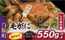 しらぬか産 茹でたて大サイズ毛がに【550g以上】-e