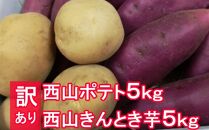 ＴＡ０１２【訳あり】西山ポテト＆きんとき芋各５ｋｇ