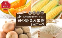 【今だけ受付】北海道旭川市からお届け～旬の野菜果物４回コース（2025年7月下旬発送開始）_00230