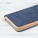 イタリアンレザーの長財布　【イエロー】【本革　高級牛革　タンニンなめし　フルレザー仕様】