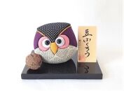 塩沢織木目込人形「ふくろう」　豆ふくろう（大）８