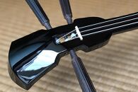 【琉球楽器またよし】ピンク＆紅型張り三線（黒檀棹）