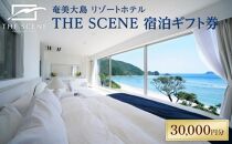 ホテル THE SCENE 宿泊ギフト券 30,000分【宿泊券 ペア宿泊券 人気宿泊券 ホテル宿泊券 奄美宿泊券 宿泊ギフト券 旅行券 旅行 観光 人気 おすすめ 奄美大島 鹿児島県 瀬戸内町 BK006】